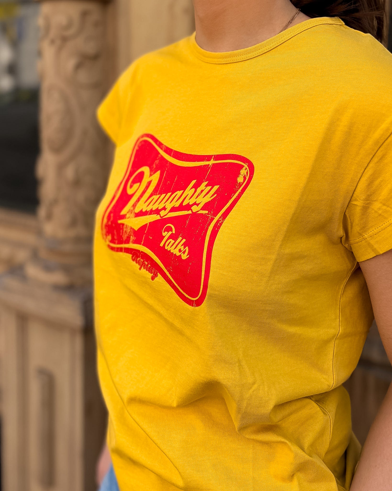 DÁMSKÉ TRIČKO REPLAY Z ÚPLETU S VINATGE POTISKEM - W3809 .000.22658D