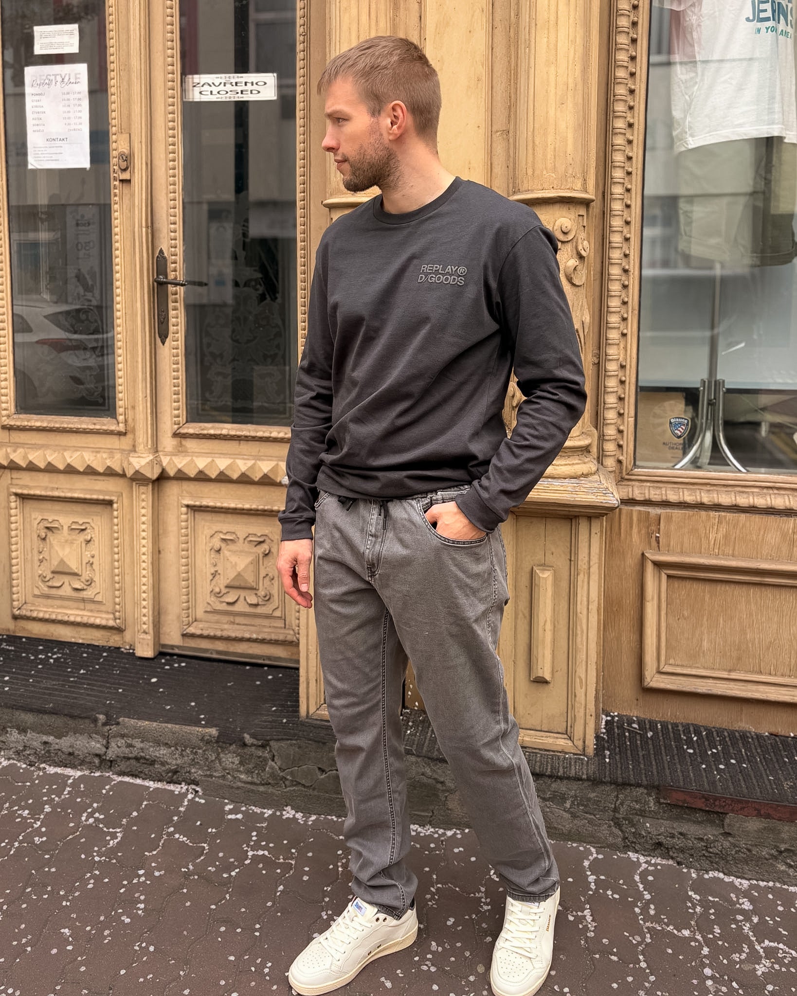 REPLAY PÁNSKÉ DŽÍNY LANNY SLIM-FIT - M1037 .000.885 146