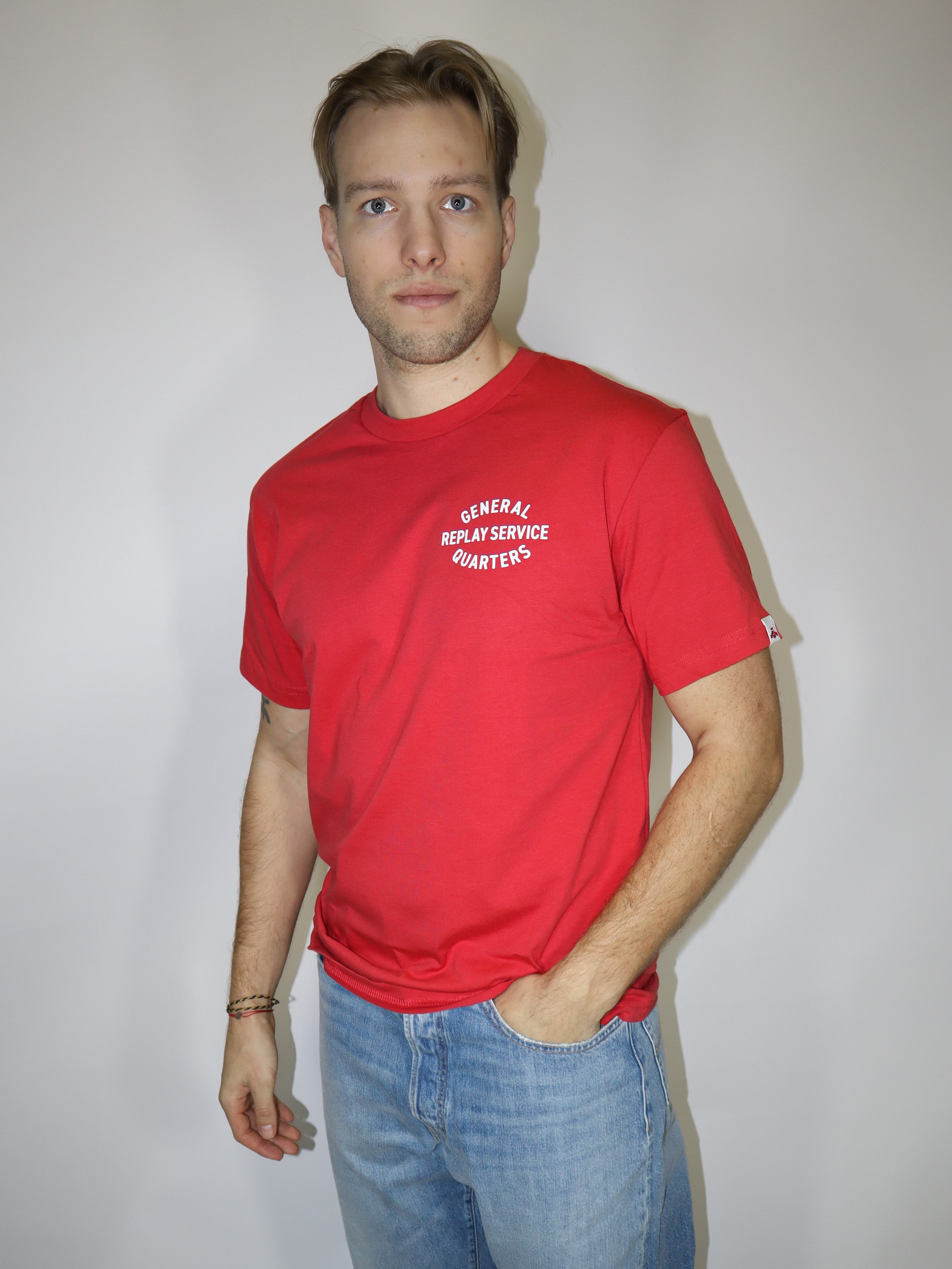 REPLAY PÁNSKÉ TRIČKO S POTISKEM 