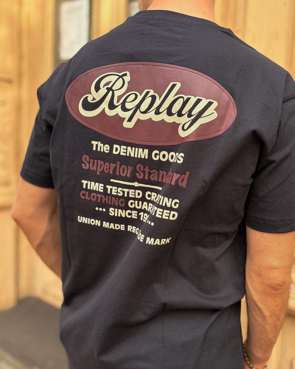 PÁNSKÉ TRIČKO REPLAY S POTISKEM SUPERIOR STANDARD 