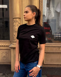 REPLAY DAMEN-T-SHIRT MIT BRUSTTASCHE 