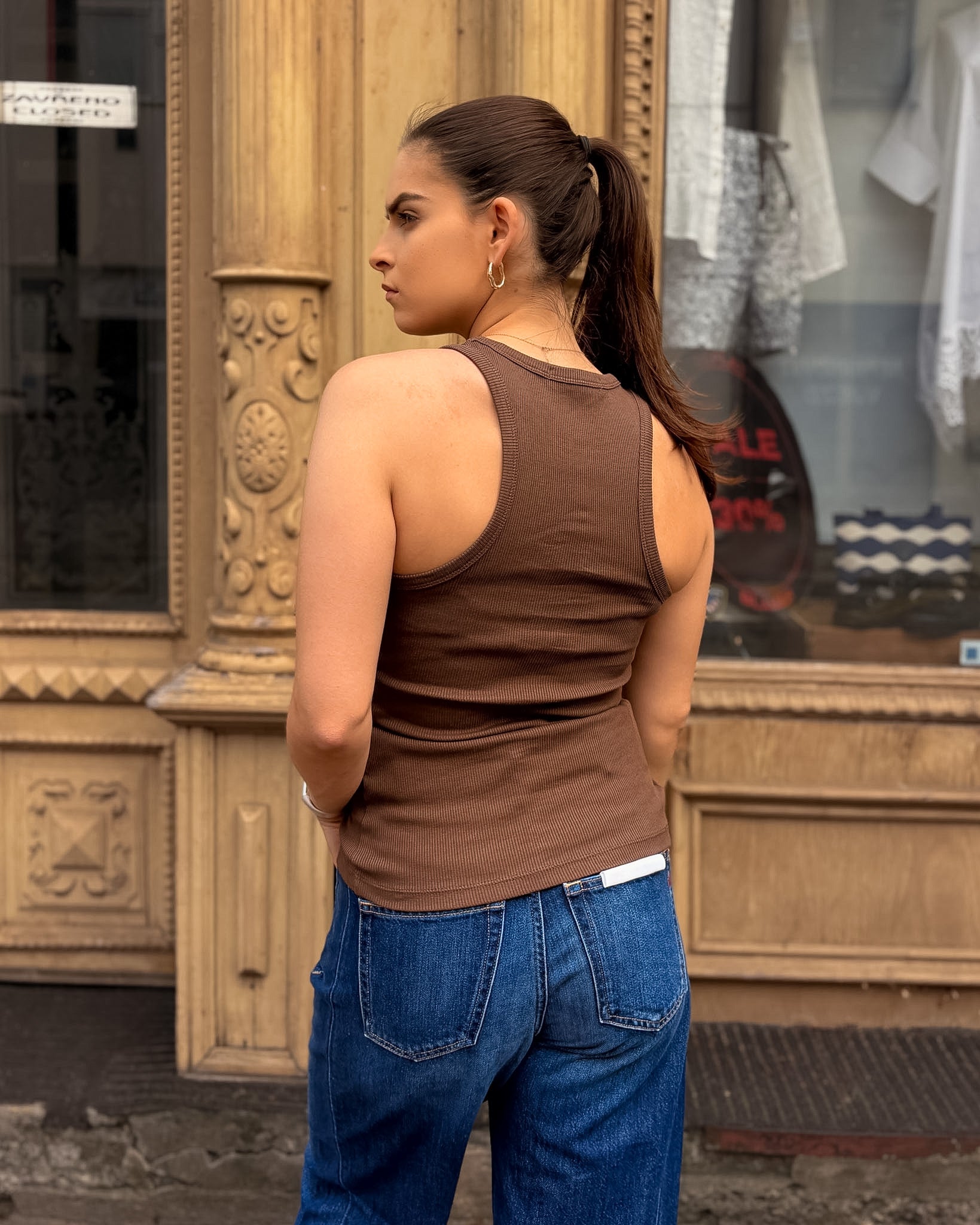 REPLAY WOMEN'S RIBBED KNIT TANK TOP