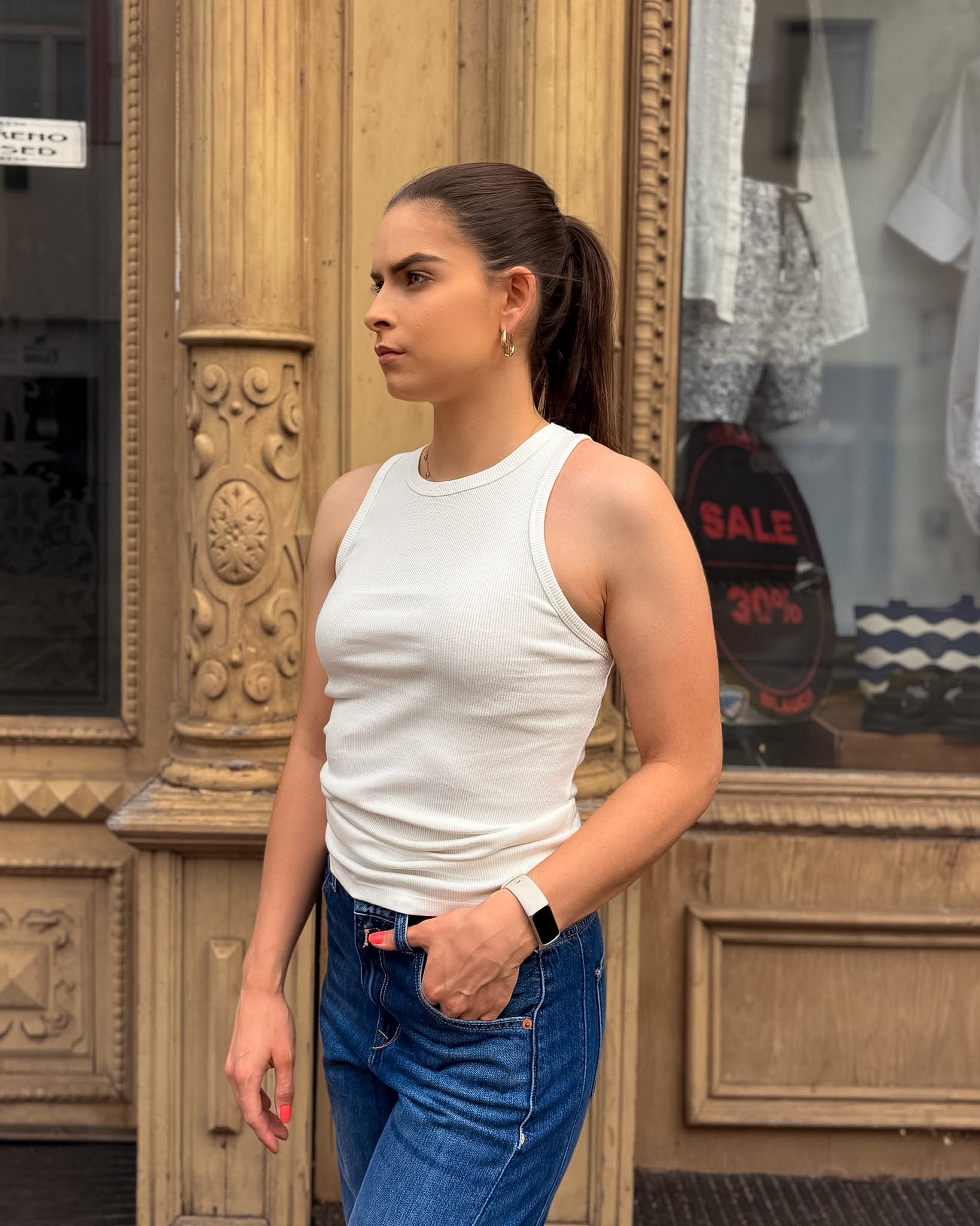 REPLAY WOMEN'S RIBBED KNIT TANK TOP