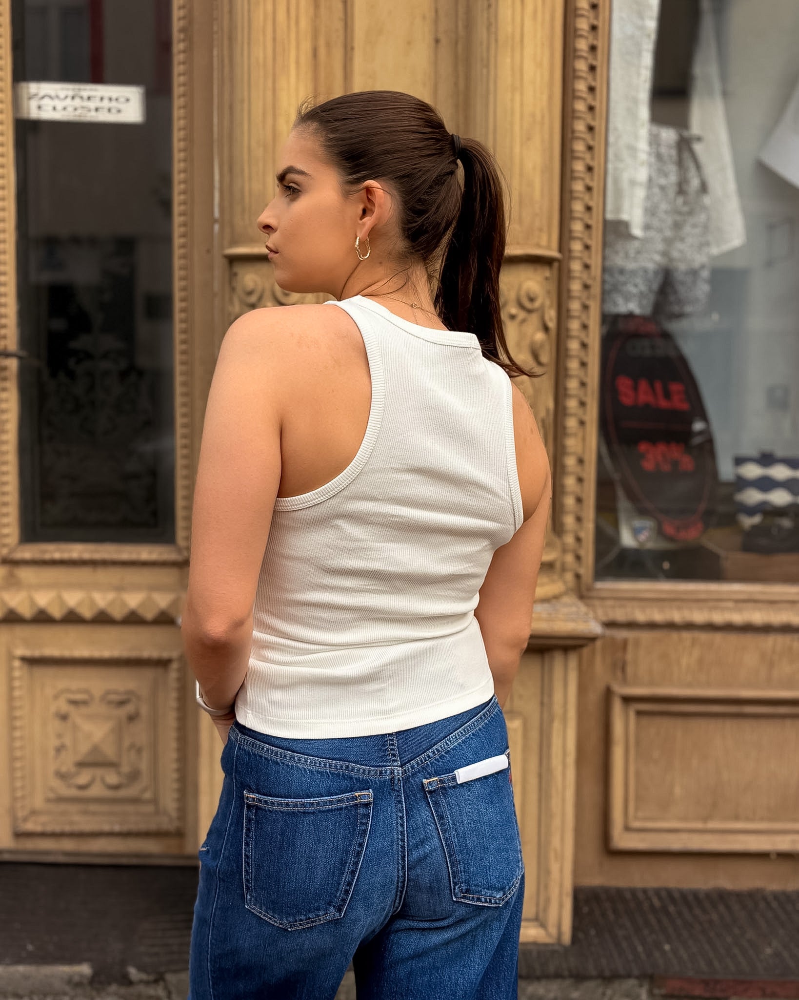 REPLAY WOMEN'S RIBBED KNIT TANK TOP