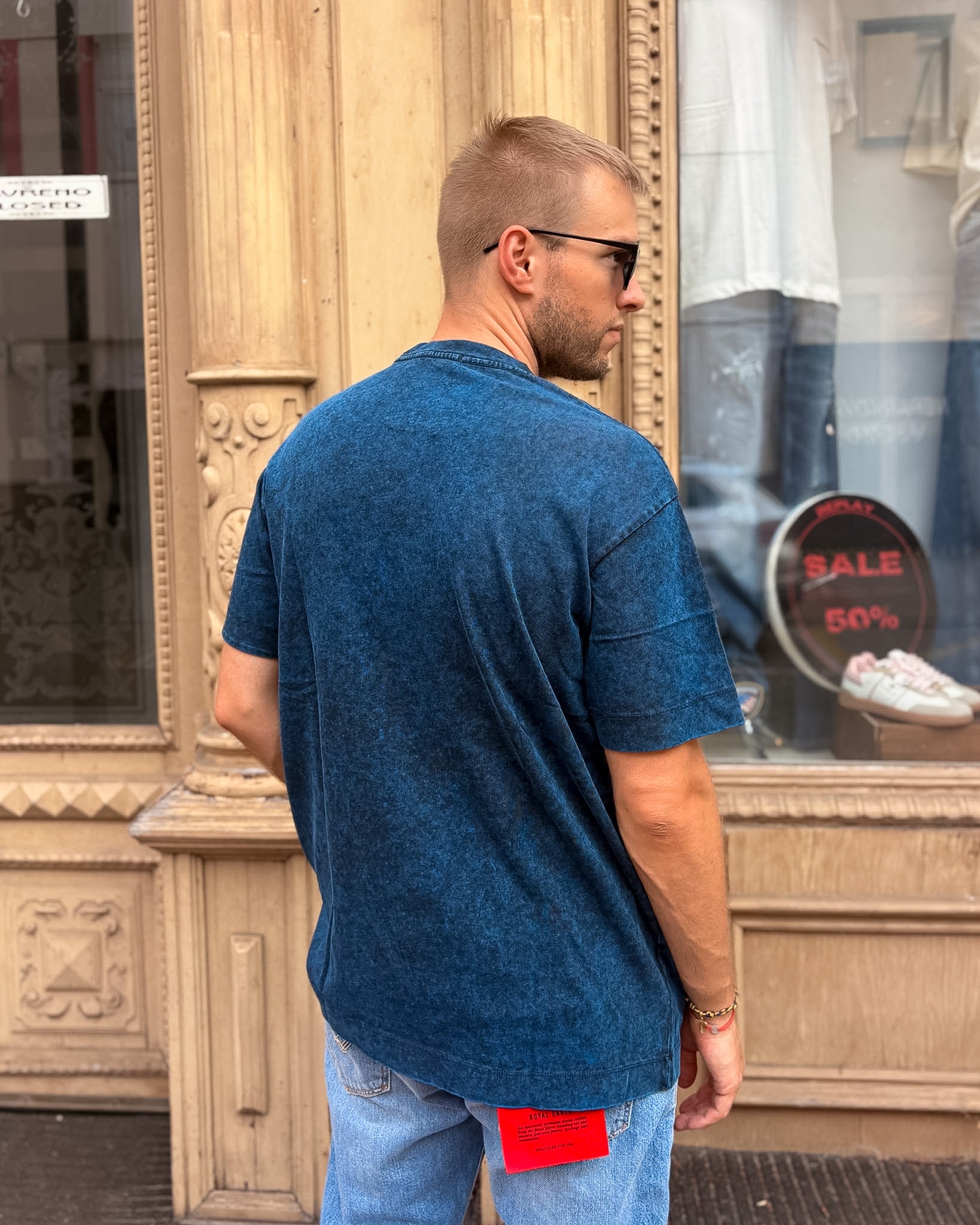 HERREN-T-SHIRT REPLAY MIT WASHED-EFFEKT - M13LP .000.7242KG