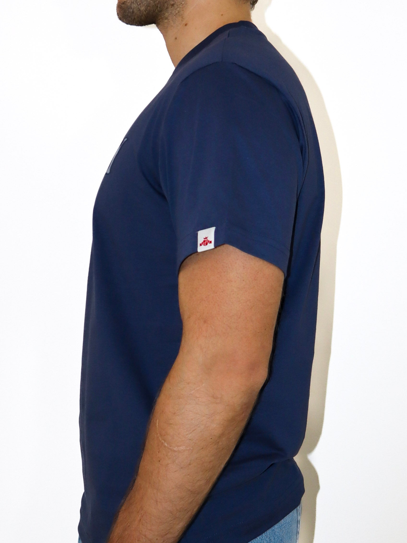 REPLAY PÁNSKÉ TRIČKO S VÝSTŘIHEM A POTISKEM