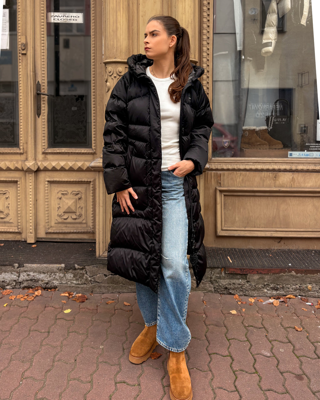 DÁMSKÁ PÉŘOVÁ BUNDA BLAUER SATIN DOWN KINSALE
