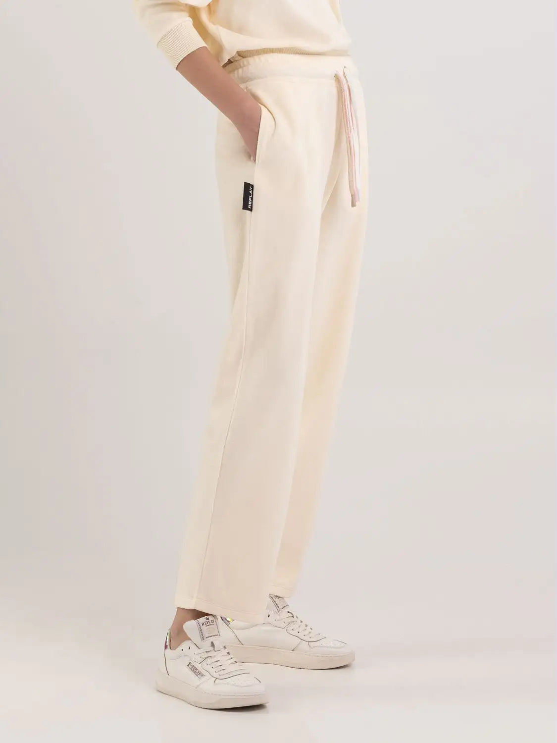 REPLAY WOMEN'S STRAIGHT FIT CHENIEL JOGGER PANTS