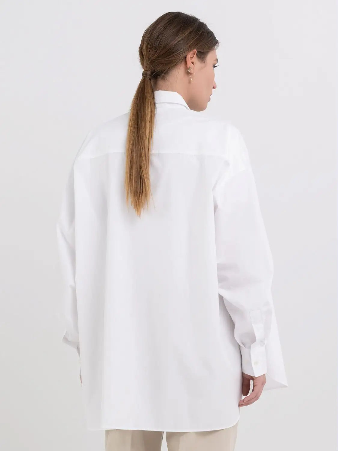 REPLAY WOMEN'S RELAXED FIT POPLIN SHIRT