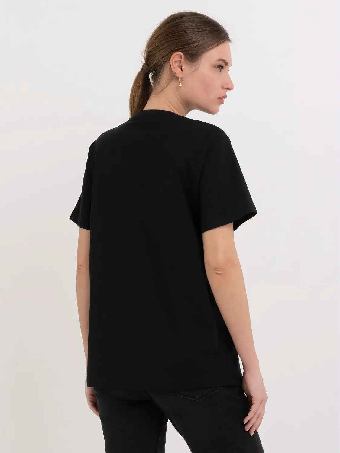 REPLAY DÁMSKÉ ŽERZEJOVÉ TRIČKO S VÝSTŘIHEM DO V