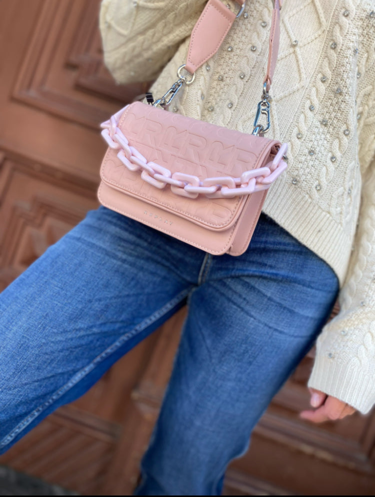 REPLAY CROSSBODY TÁSKA TELJES TERÜLETÉN LOGÓVAL