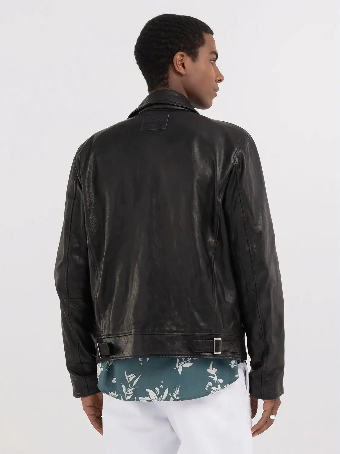 REPLAY PÁNSKÁ LETECKÁ KOŽENÁ BUNDA S LÍMEČKEM