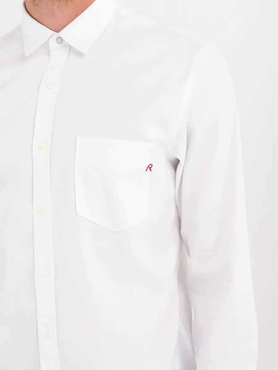 REPLAY PÁNSKÁ KOŠILE Z PRUHOVANÉ OXFORDSKÉ BAVLNY