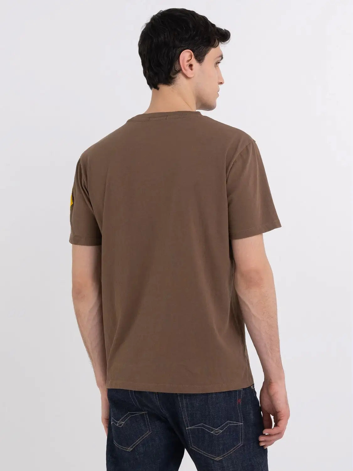 REPLAY PÁNSKE TRIČKO Z ŽERZEJ S NÁŠIVKOU