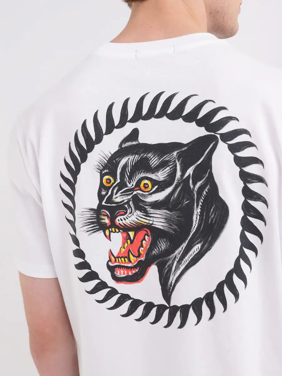 REPLAY MEN'S JERSEY T-SHIRT WITH GARAGE PRINT 