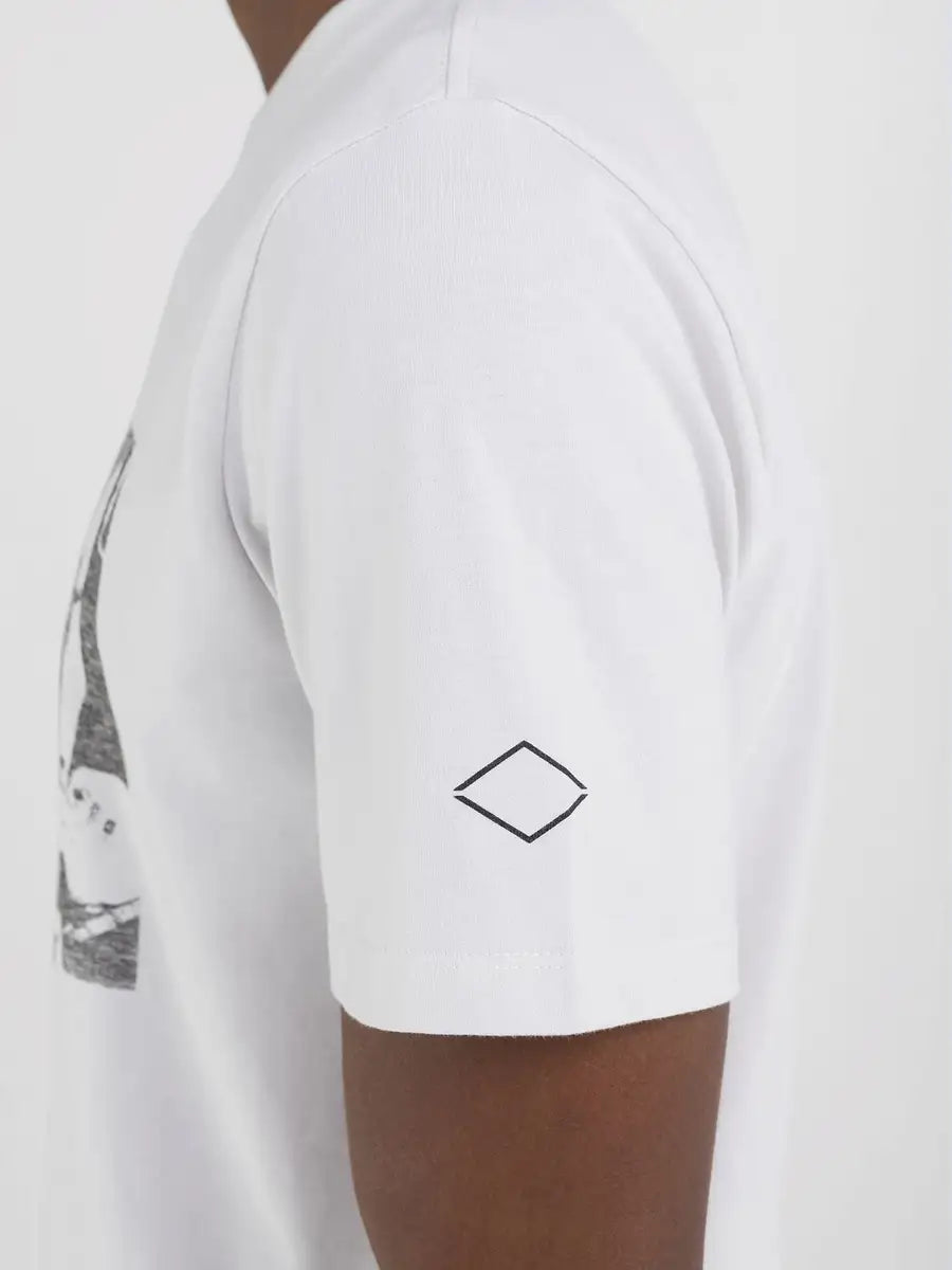 REPLAY PÁNSKÉ TRIČKO S FOTOGRAFICKÝM POTISKEM