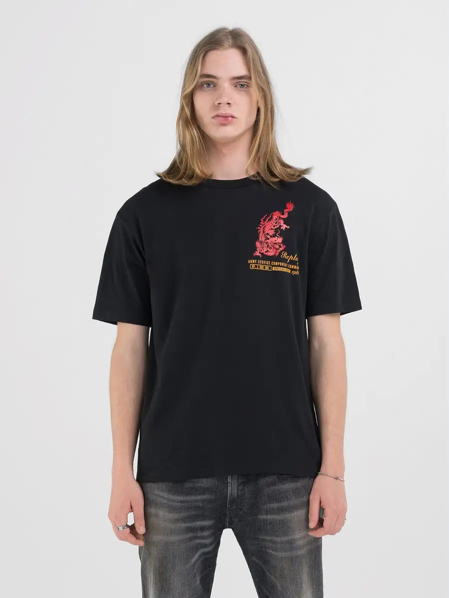 REPLAY PÁNSKE TRIČKO S POTLAČOM 