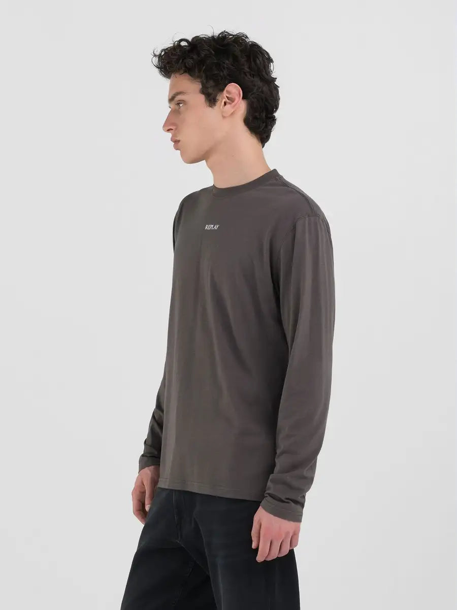 REPLAY PÁNSKÉ TRIČKO S  DLOUHÝM RUKÁVEM