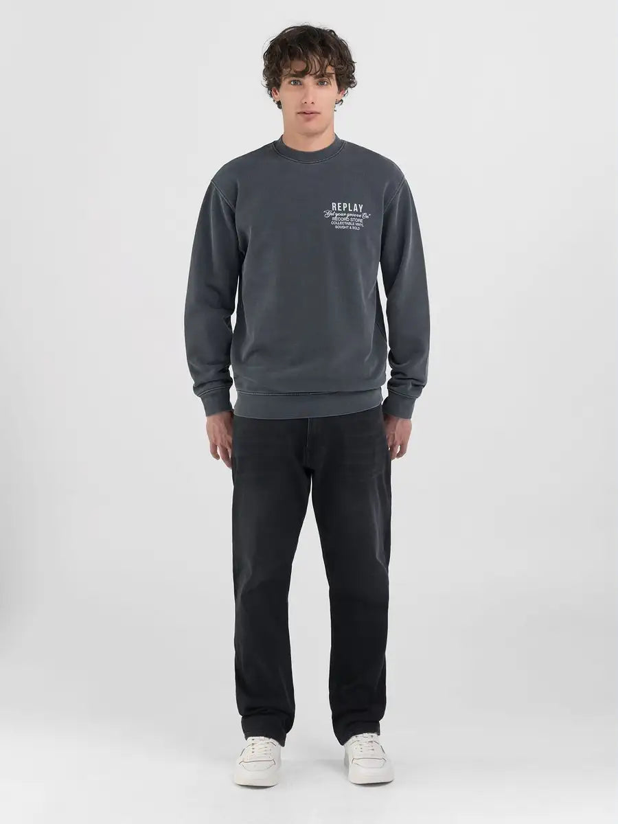 REPLAY PÁNSKÁ MIKINA S POTISKEM NA ZÁDECH