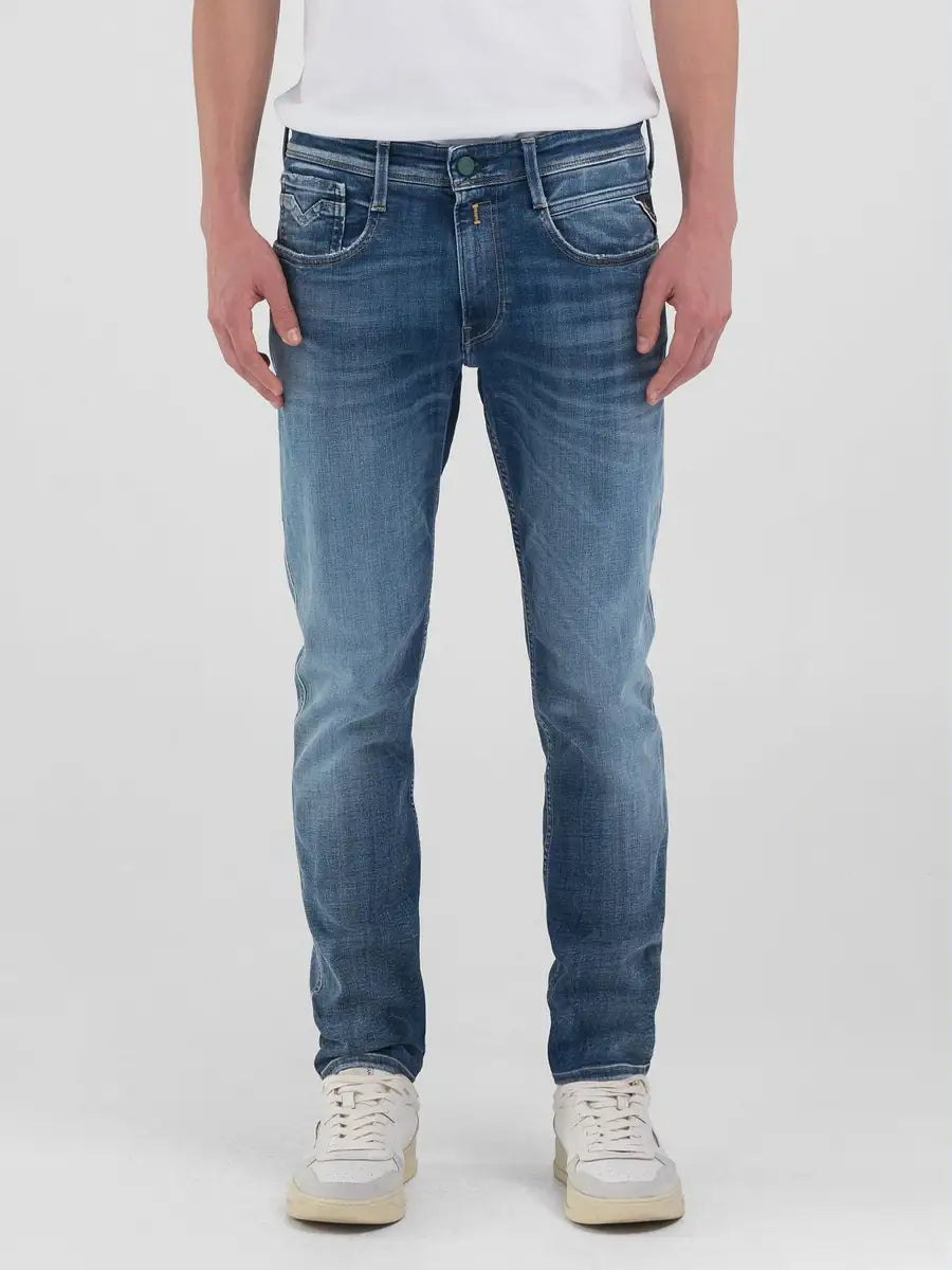 REPLAY PÁNSKÉ DŽÍNY ANBASS SLIM-FIT