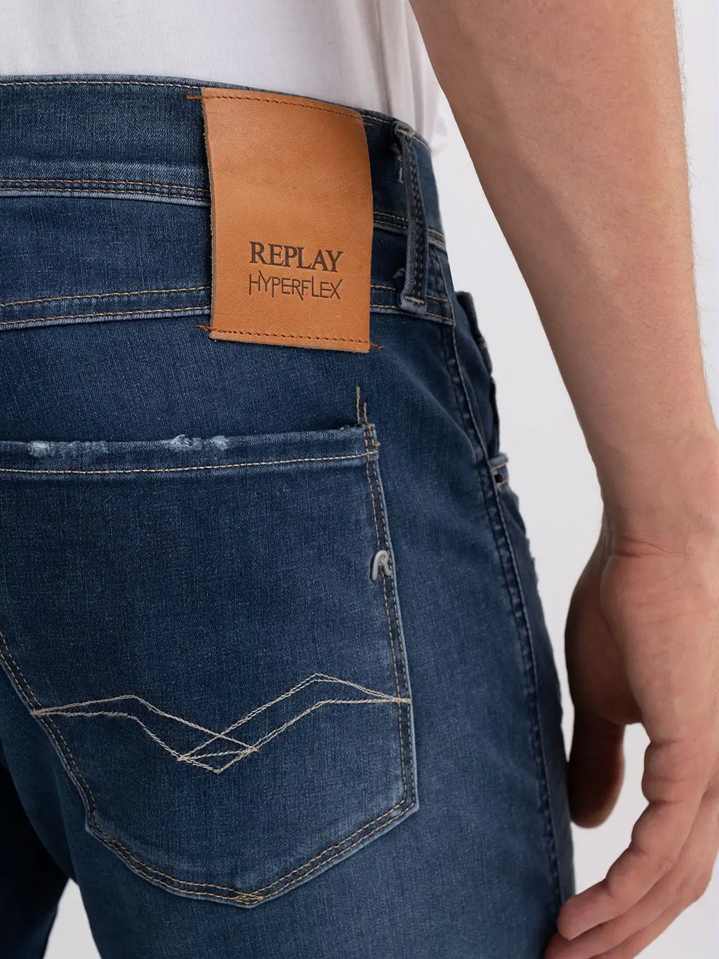 REPLAY PÁNSKÉ DŽÍNY SLIM FIT ANBASS