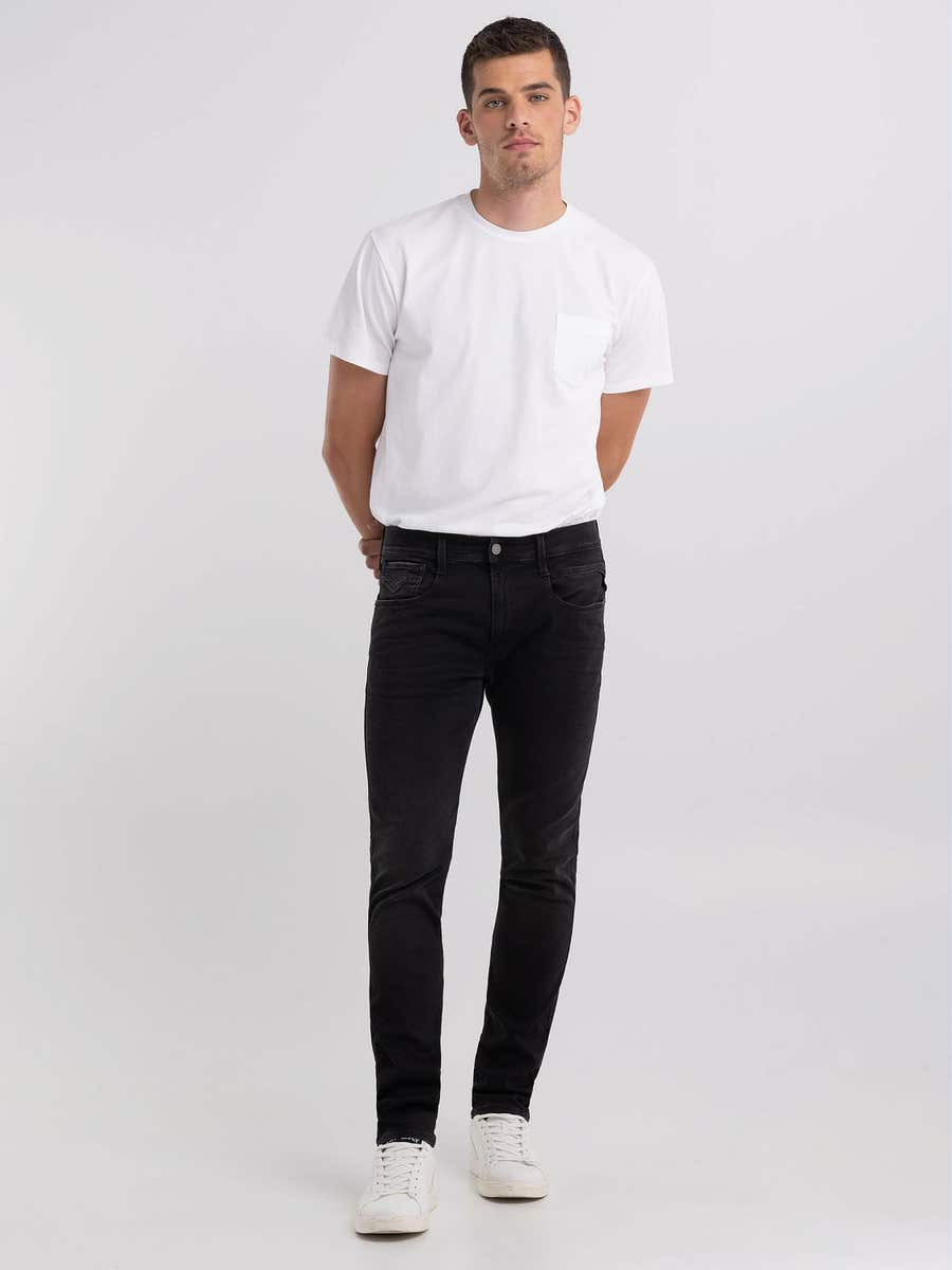 REPLAY PÁNSKE SLIM FIT DŽÍNY ANBASS - M914 .000.661 E01