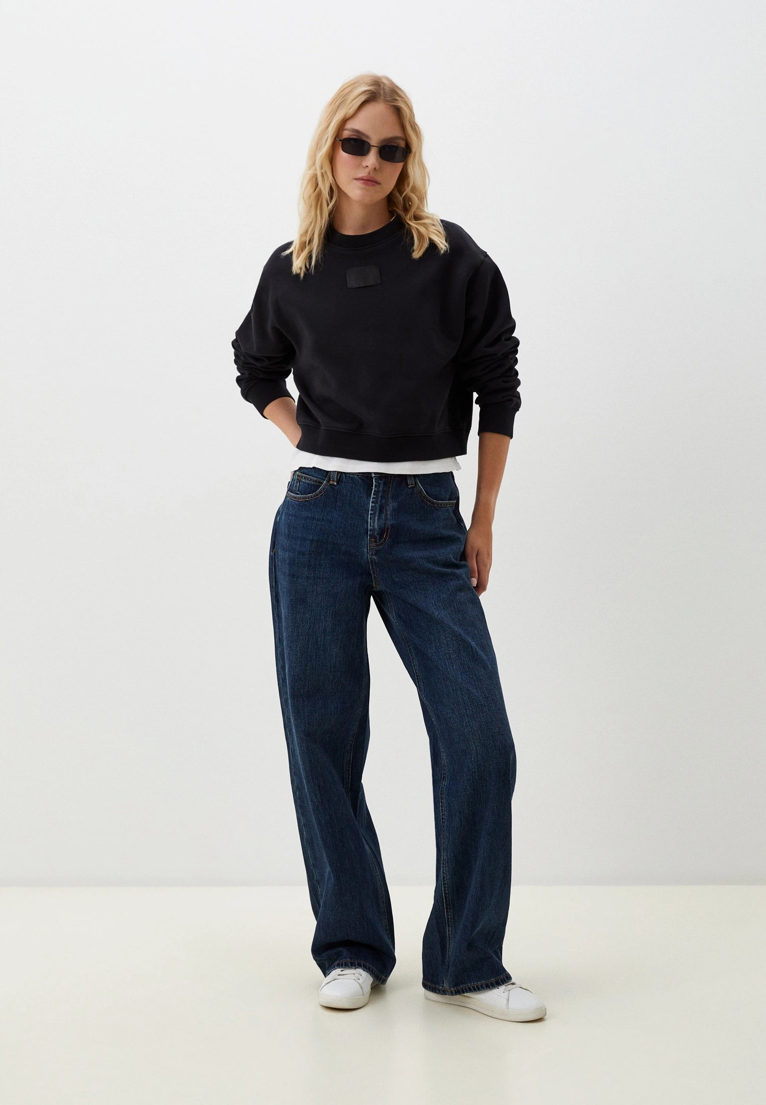 REPLAY DÁMSKA Skrátená MIKINA Z BIO BAVLNY