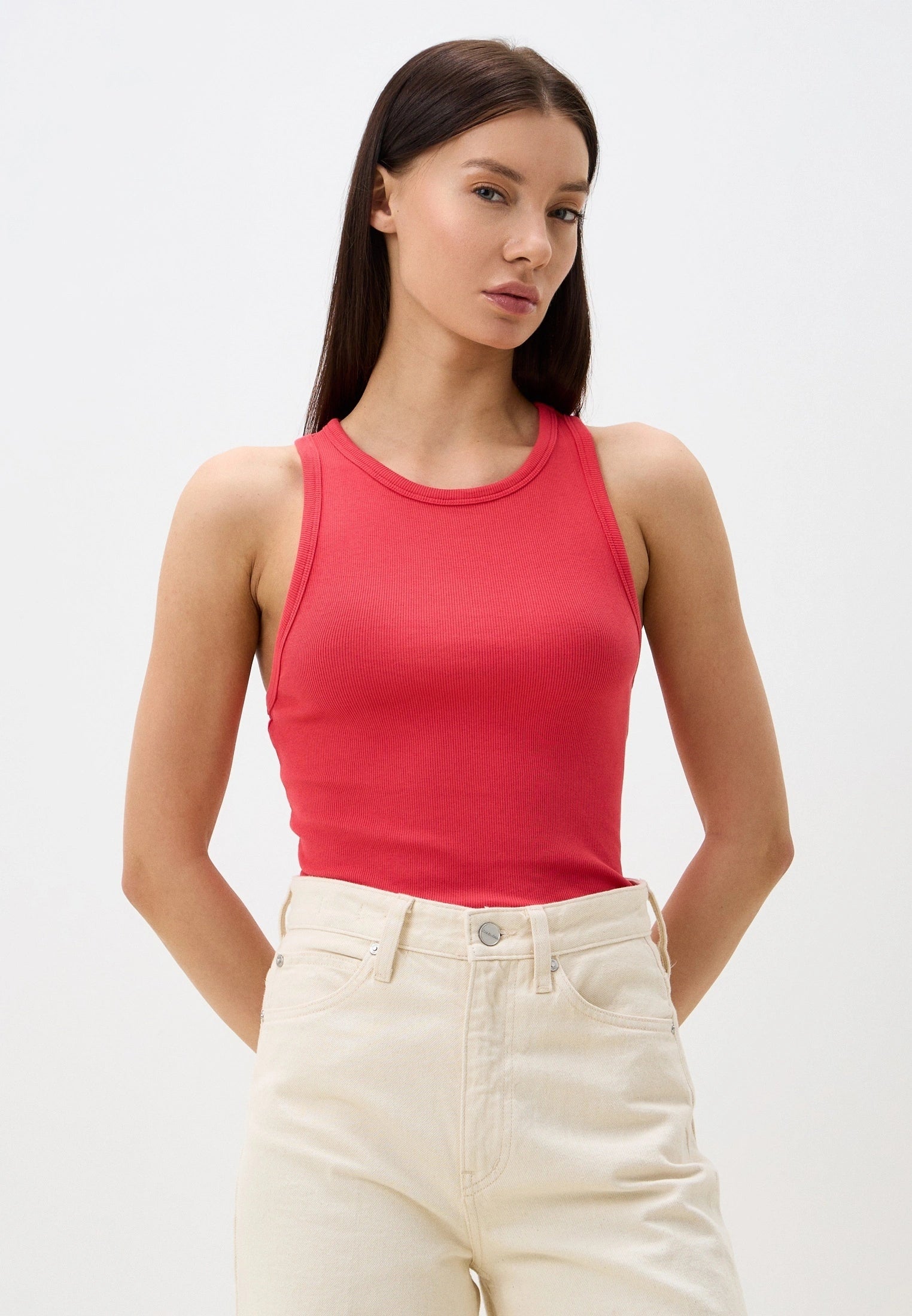 REPLAY DÁMSKÉ TÍLKO SLIM-FIT Z ŽEBROVANÉHO ÚPLETU