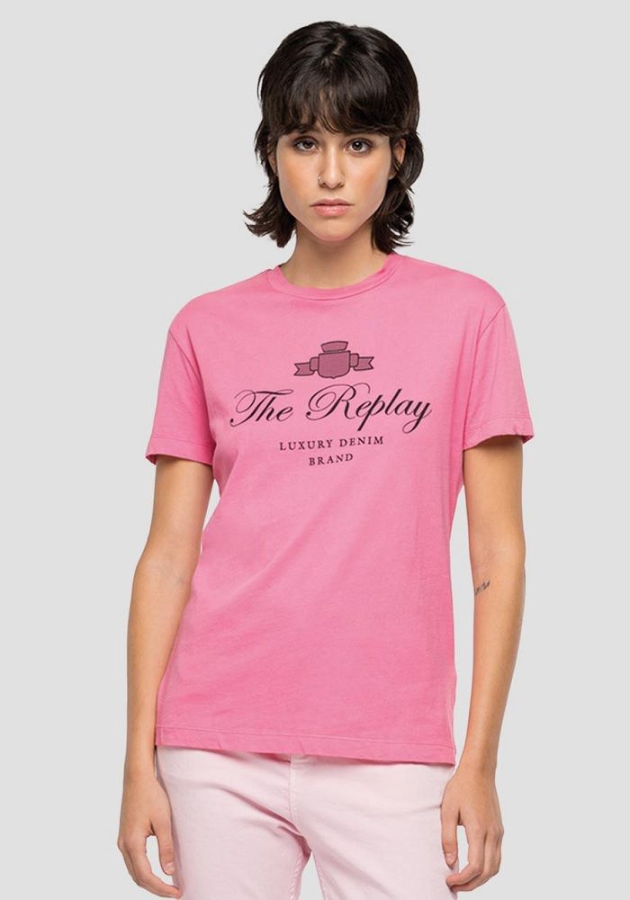 REPLAY DÁMSKÉ TRIČKO S ARCHIVE LOGEM NA HRUDI