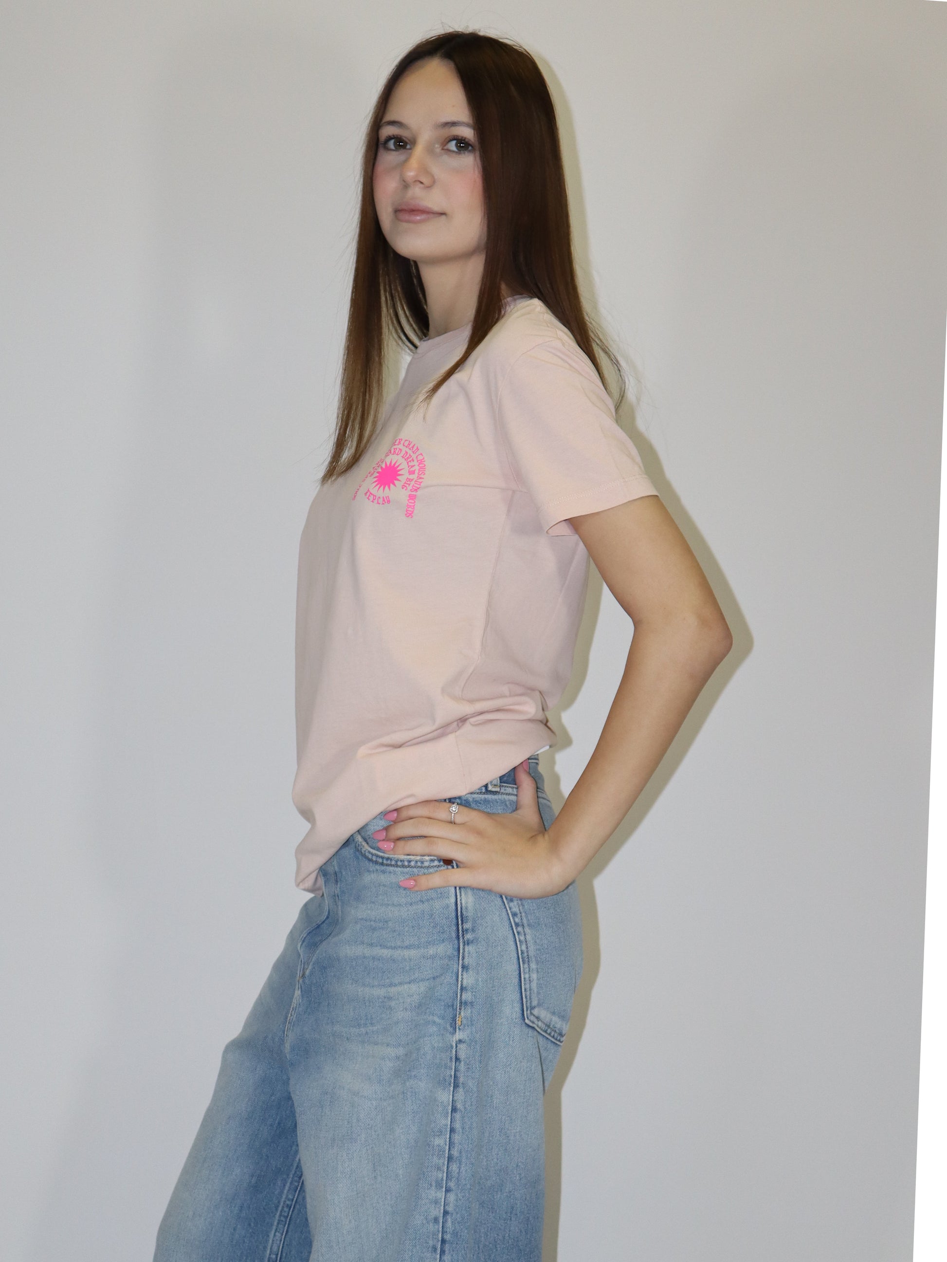 Dámské tričko REPLAY s nápisem a motivem slunce, regular fit střih