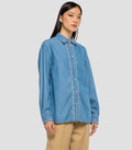 REPLAY WOMEN'S SHIRT WITH EMBROIDERY