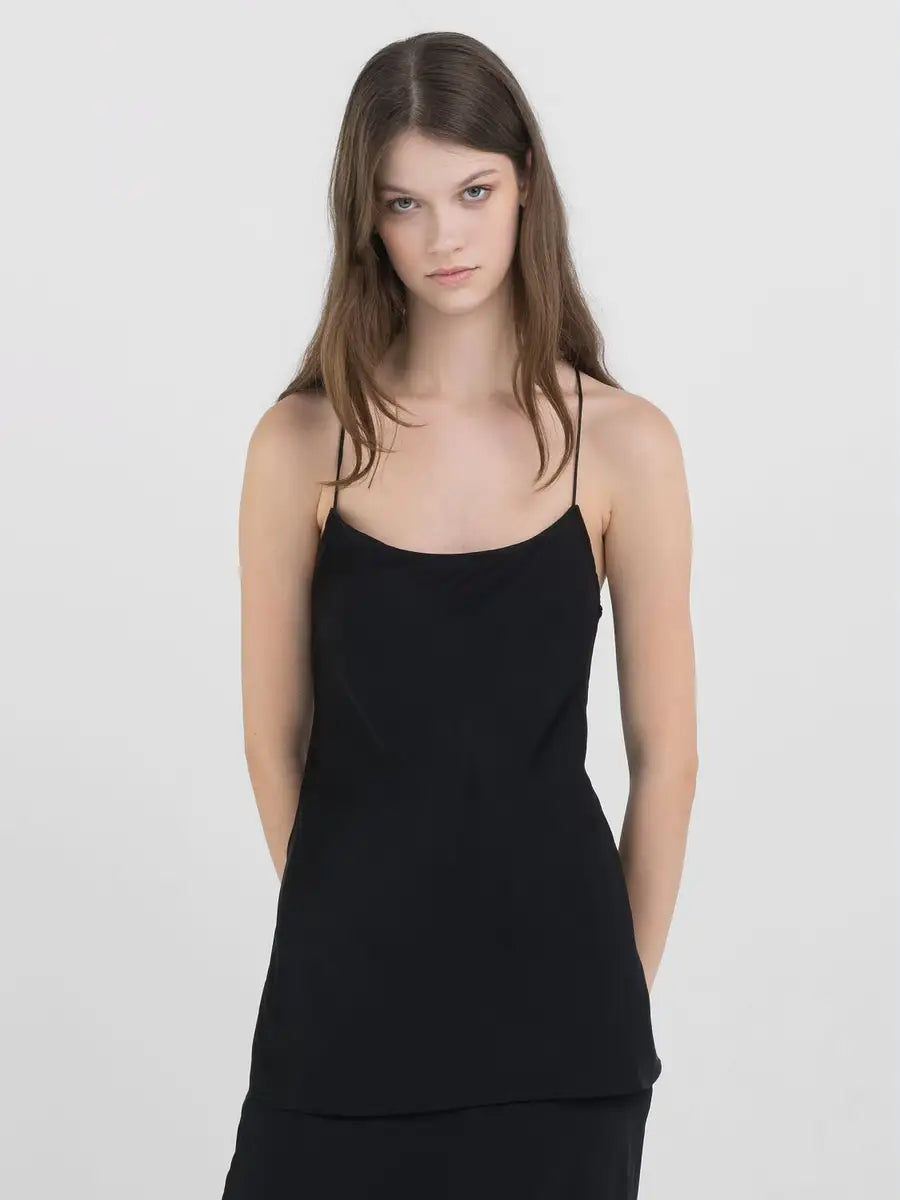 REPLAY DÁMSKÝ TOP Z VISKÓZOVÉHO SATÉNU 