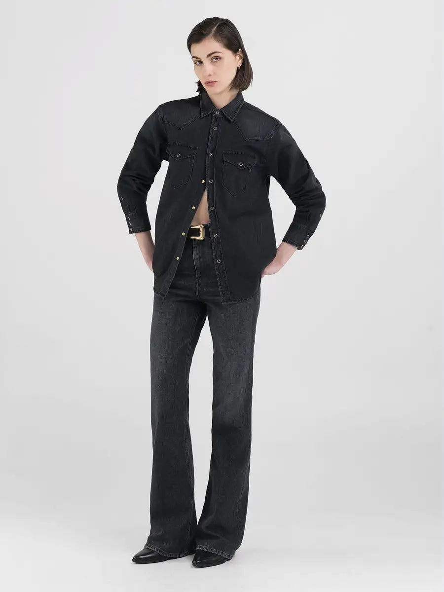 WOMEN'S REPLAY WESTERN DENIM SHIRT
