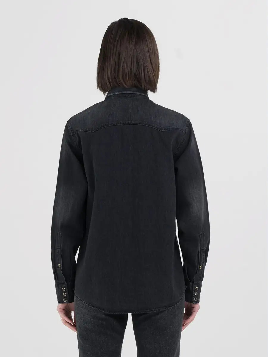 WOMEN'S REPLAY WESTERN DENIM SHIRT