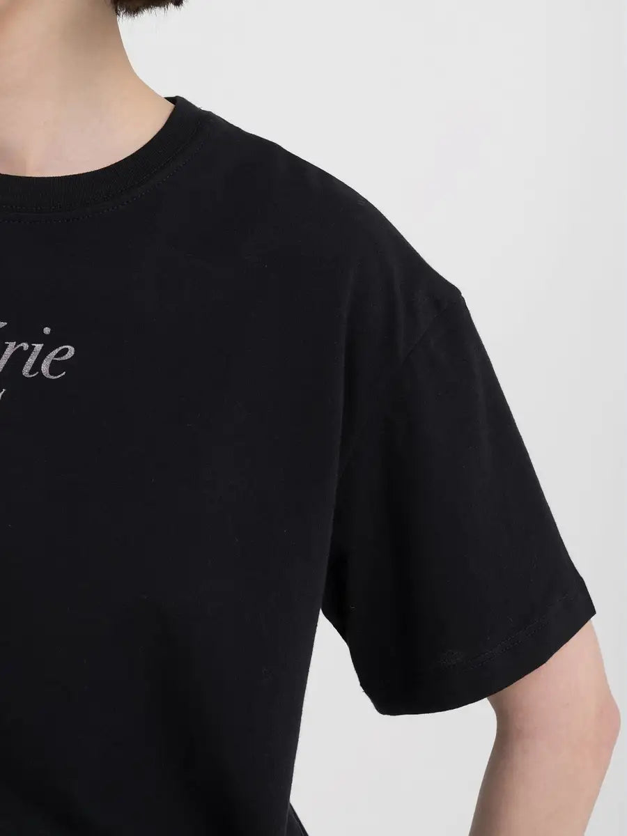 REPLAY ŽERZEJOVÉ TRIČKO S VÝSTŘIHEM A POTISKEM