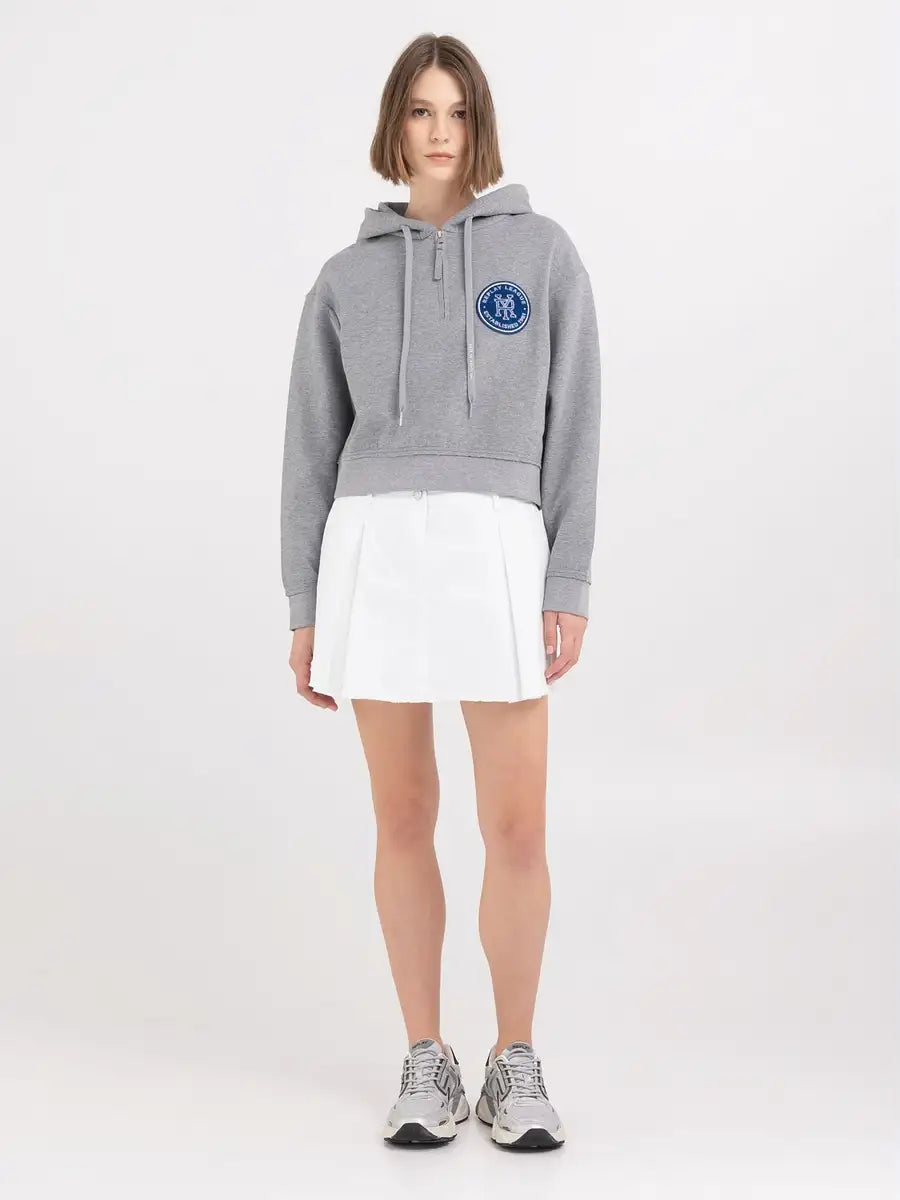 REPLAY DÁMSKÁ ZKRÁCENÁ MIKINA S NÁŠIVKOU