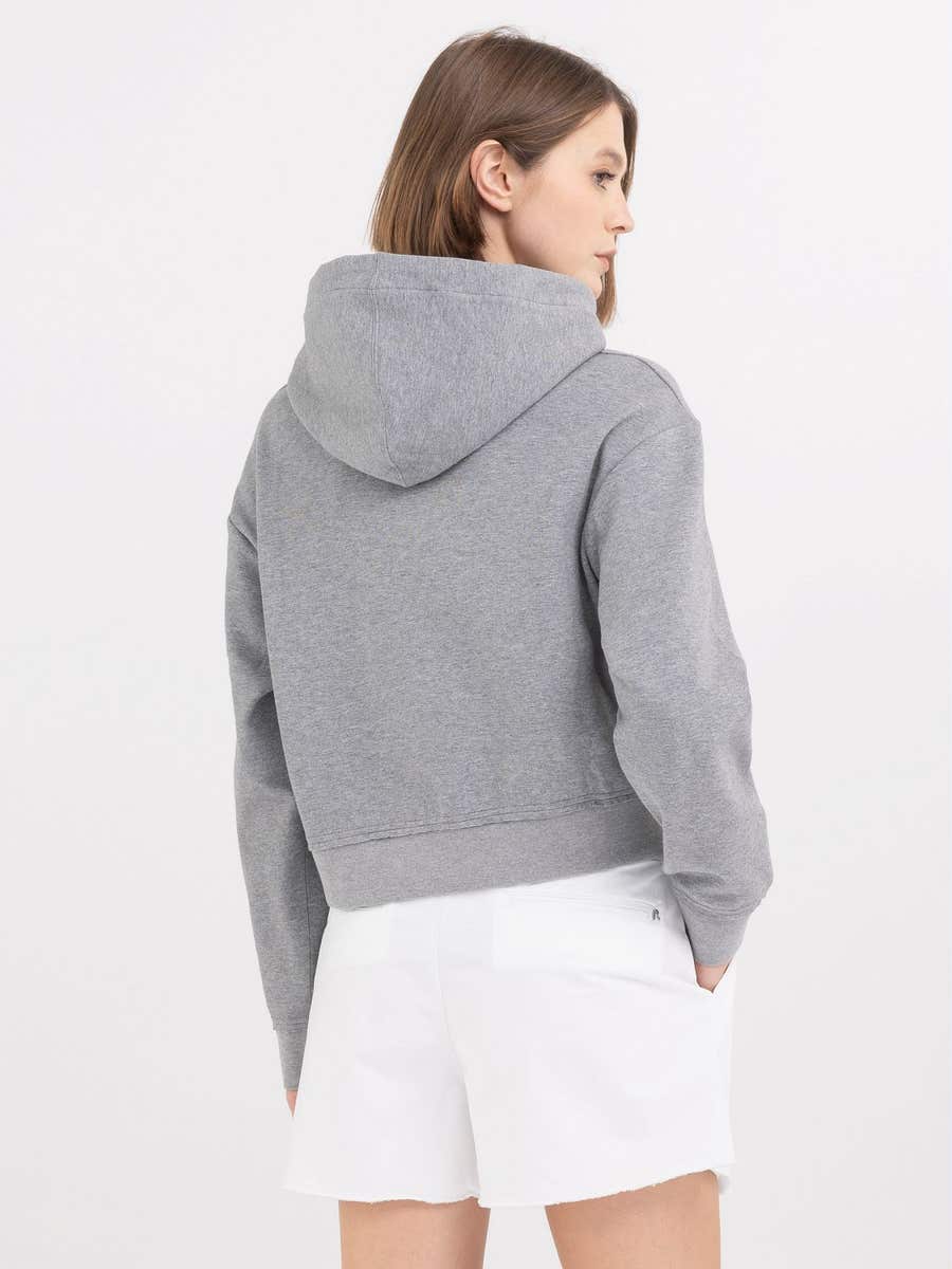 REPLAY DÁMSKÁ ZKRÁCENÁ MIKINA S NÁŠIVKOU