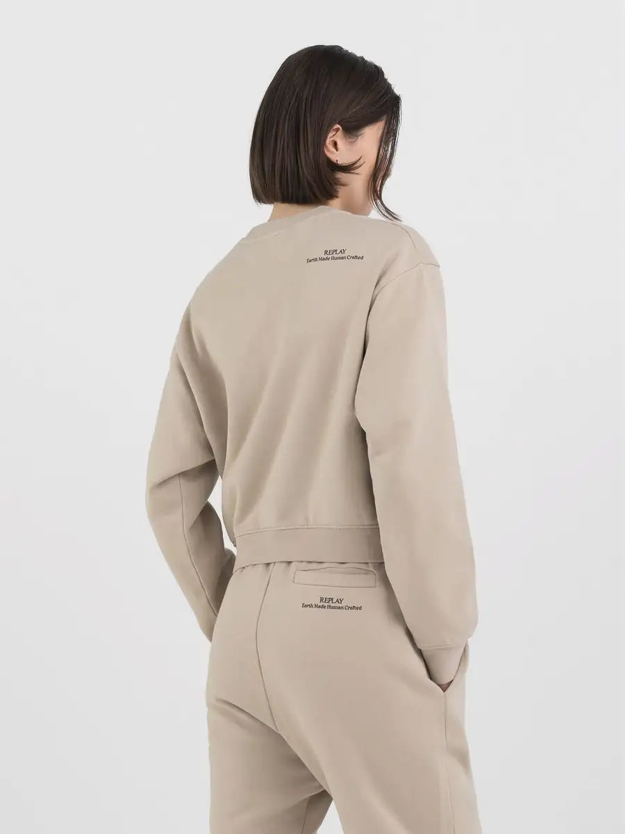 REPLAY DÁMSKÁ ZKRÁCENÁ MIKINA Z BIO BAVLNY