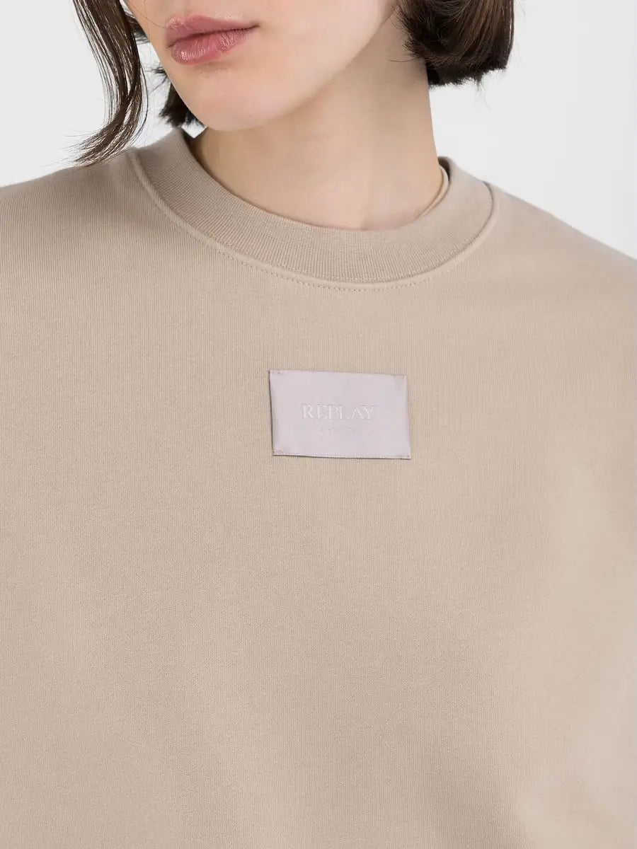 REPLAY DÁMSKÁ ZKRÁCENÁ MIKINA Z BIO BAVLNY