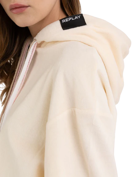 WOMEN'S REPLAY CHENILLE OVERSIZED HOODIE
