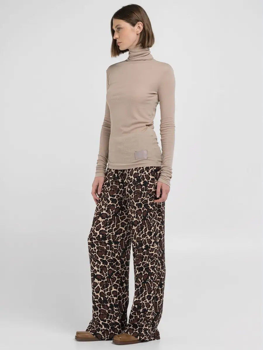 REPLAY NŐI SLIM-FIT PÓLÓ HOSSZÚ UJJAL ÉS MAGAS GALLÉRRAL