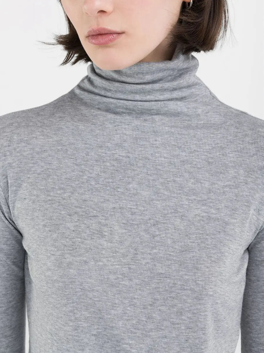 REPLAY NŐI SLIM-FIT PÓLÓ HOSSZÚ UJJAL ÉS MAGAS GALLÉRRAL