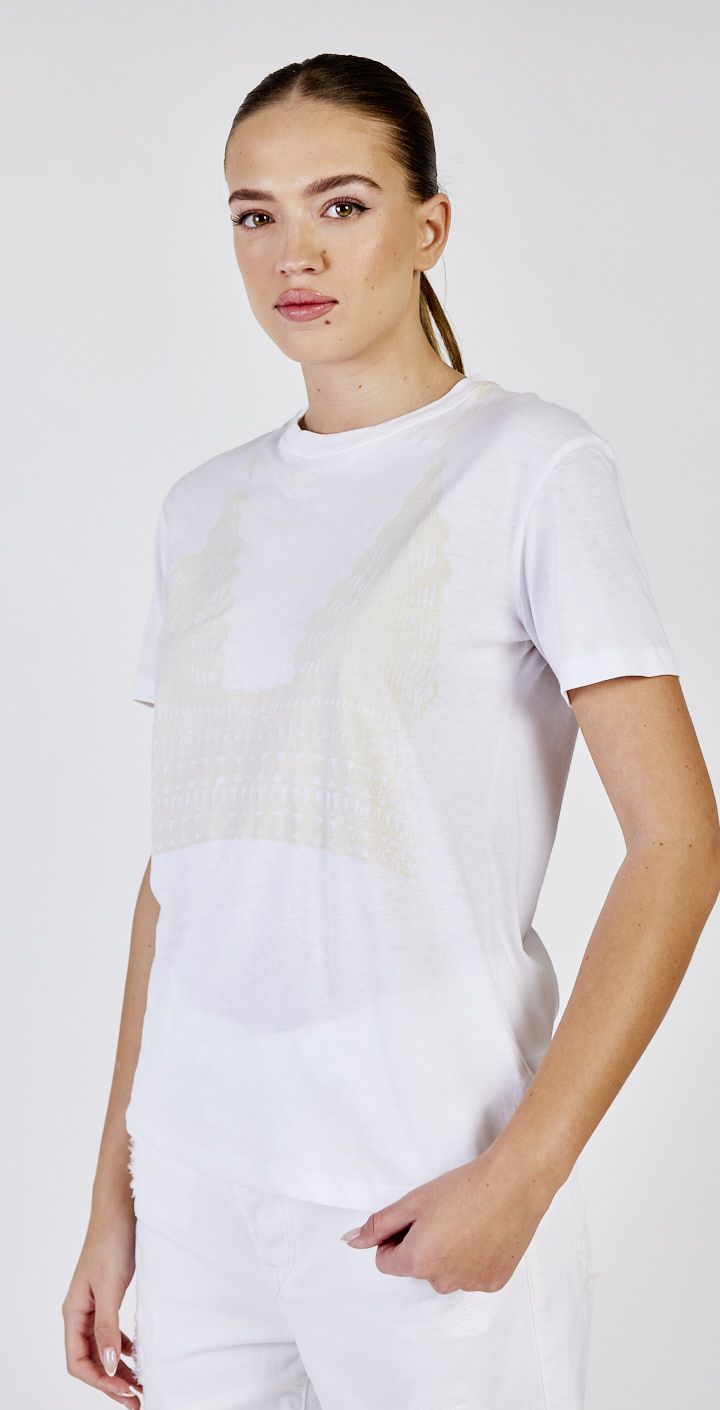 DÁMSKÉ TRIČKO S POTISKEM BRALETTE