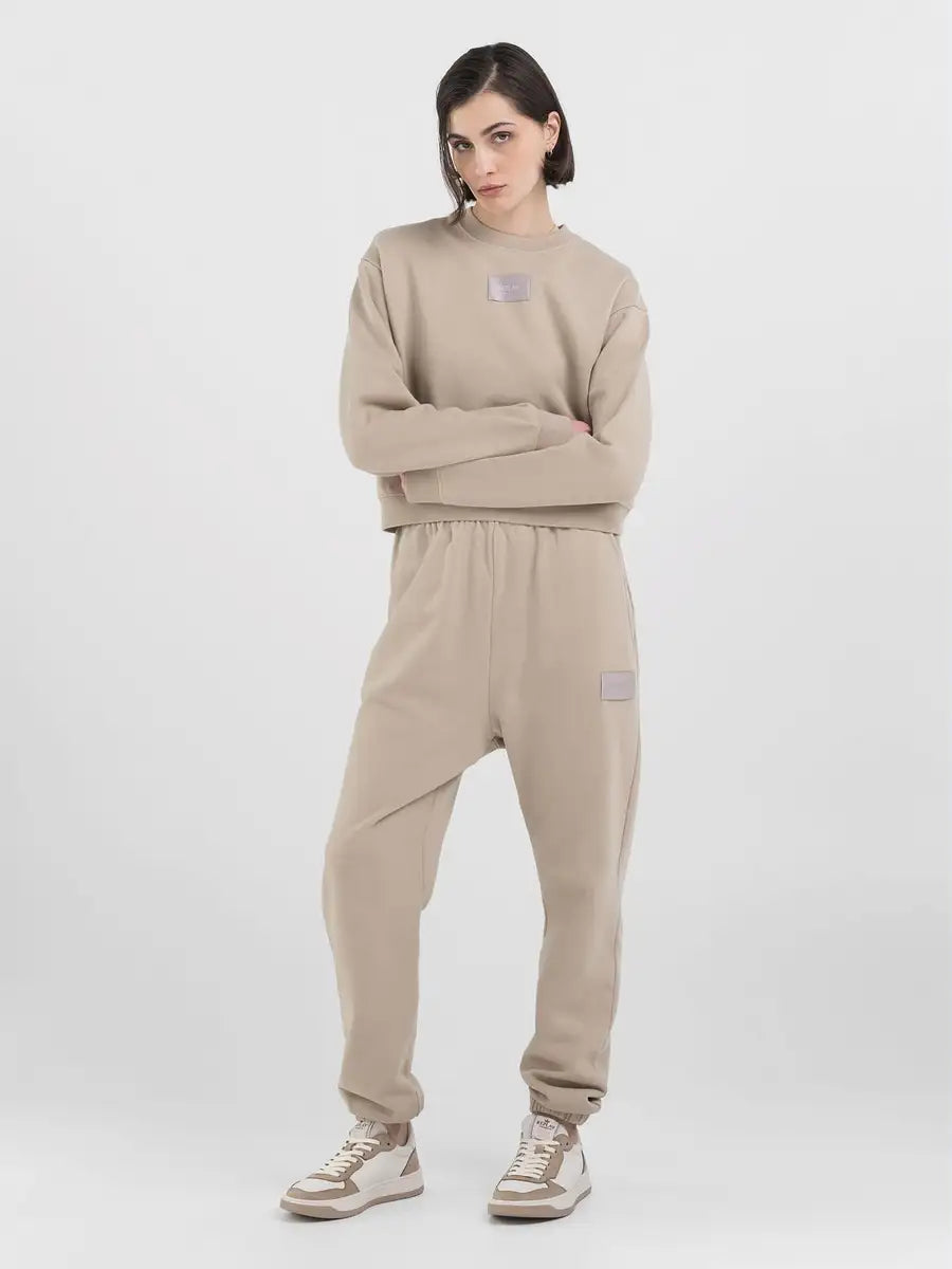 REPLAY DÁMSKÉ FLEECOVÉ KALHOTY REGULAR-FIT PLANET POWERED