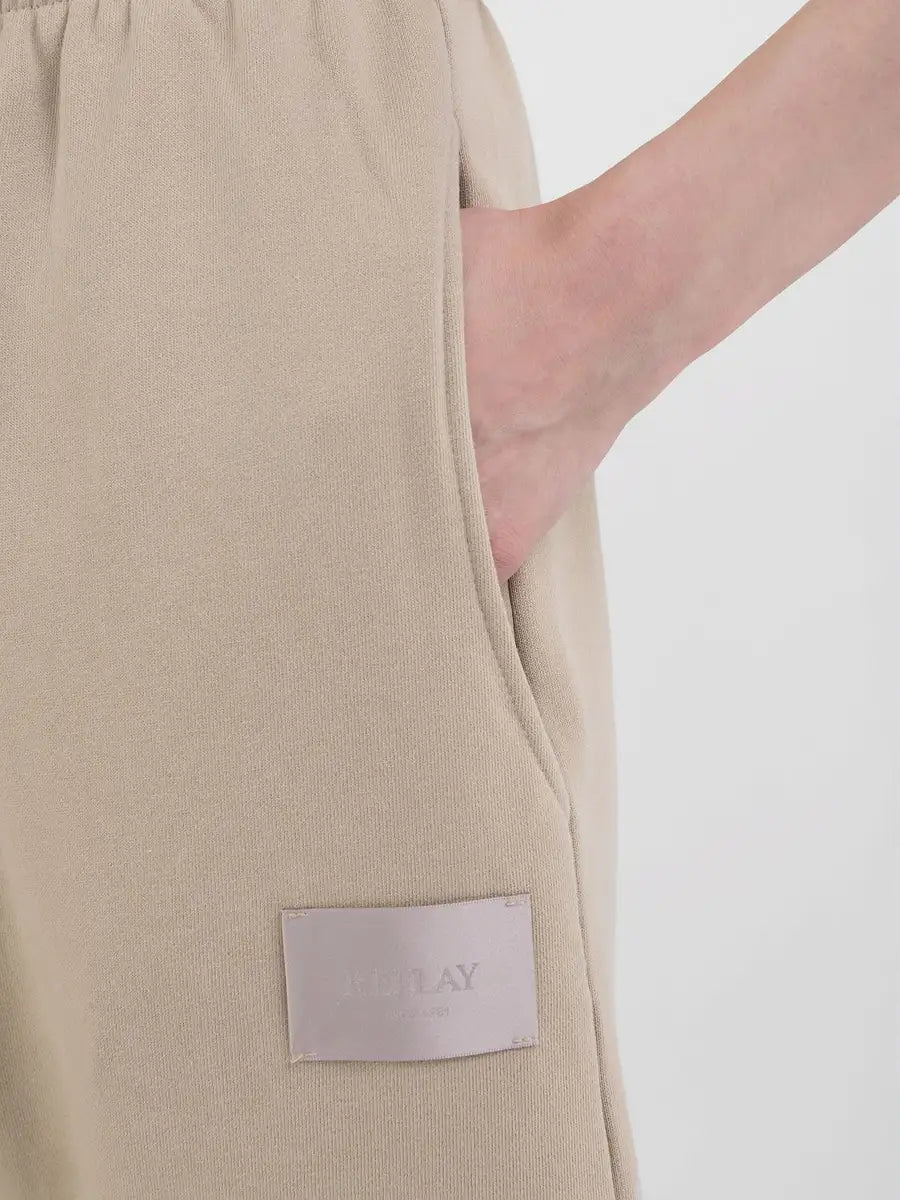 REPLAY DÁMSKÉ FLEECOVÉ KALHOTY REGULAR-FIT PLANET POWERED