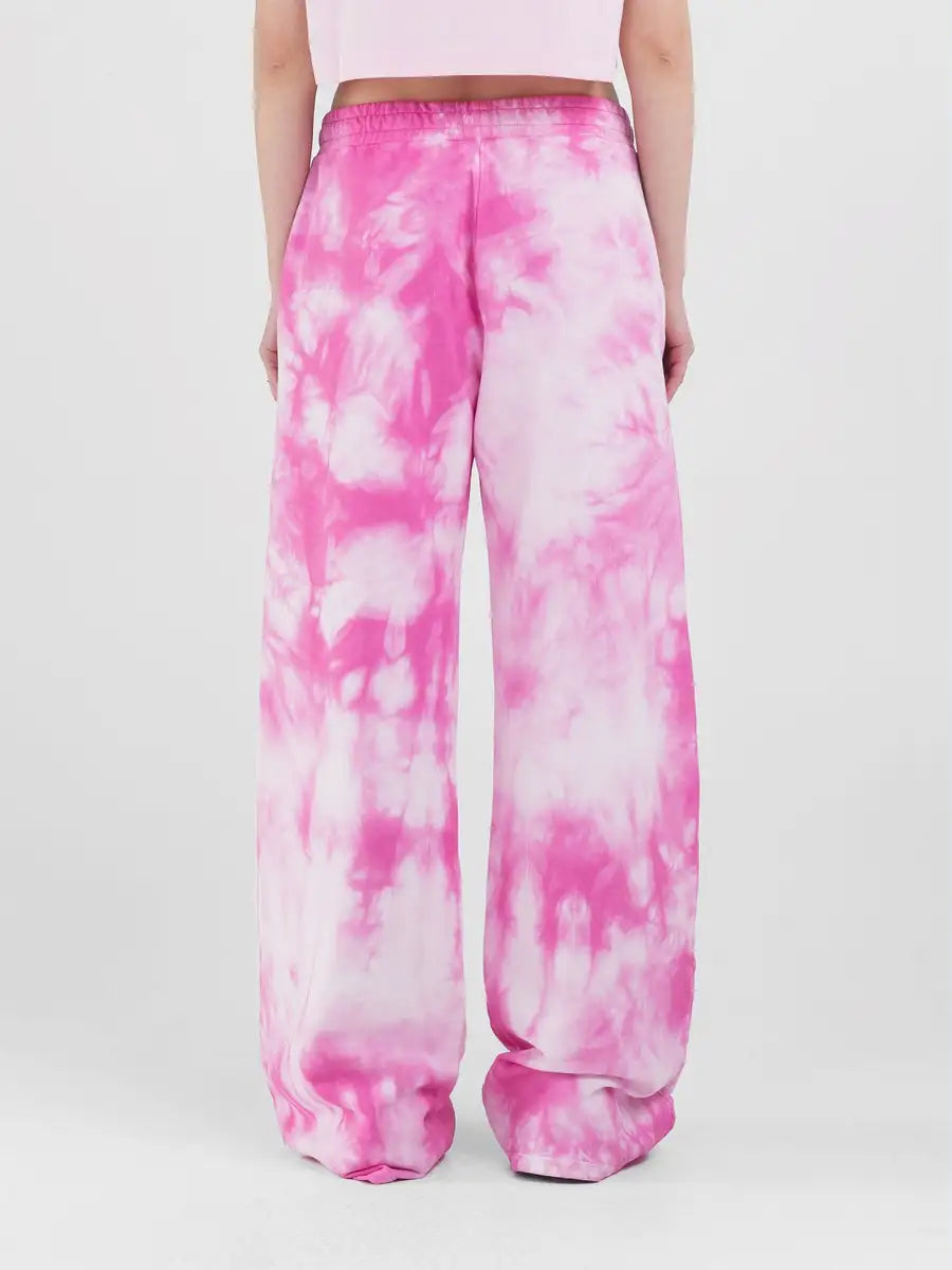 DÁMSKÉ REPLAY BATIKOVANÉ ŠIROKÉ KALHOTY JOGGER S POTISKEM 