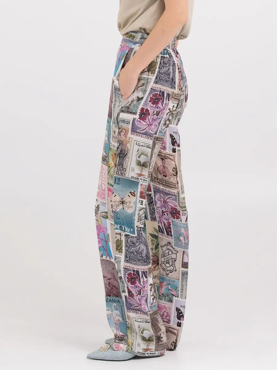 REPLAY NŐI PIZSAMA STÍLUSÚ NADRÁG VOYAGE MINTÁVAL