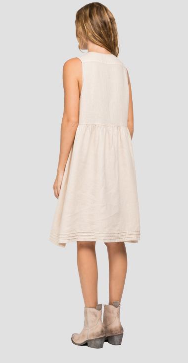 REPLAY ŠATY TÍLKOVÉHO STŘIHU S KAPSIČKOU