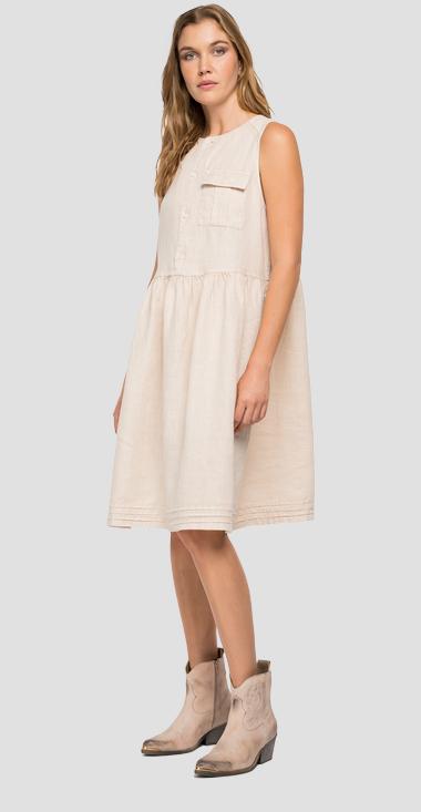 REPLAY ŠATY TÍLKOVÉHO STŘIHU S KAPSIČKOU