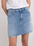 REPLAY JEANSROCK FÜR DAMEN MIT ABSCHÜRFUNGEN